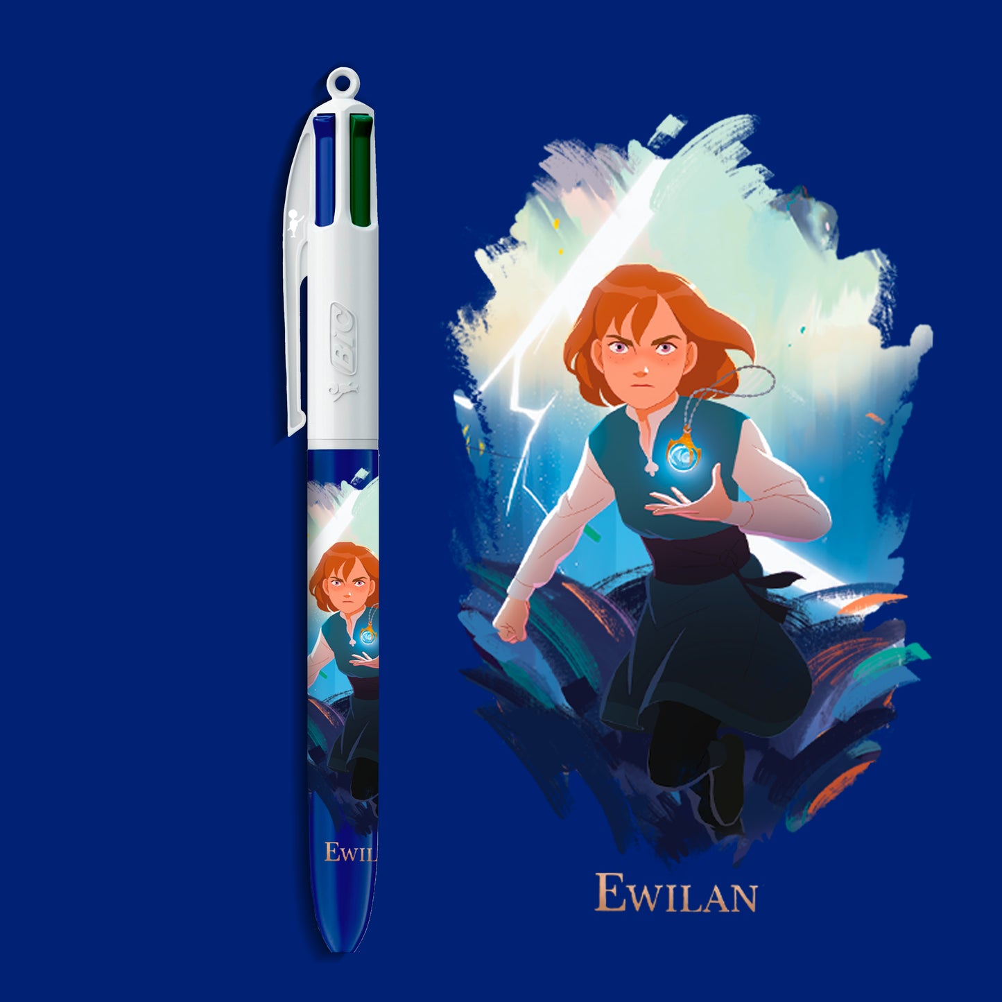 Stylo 4 couleurs "Ewilan"