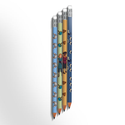 Crayons de papier à motifs